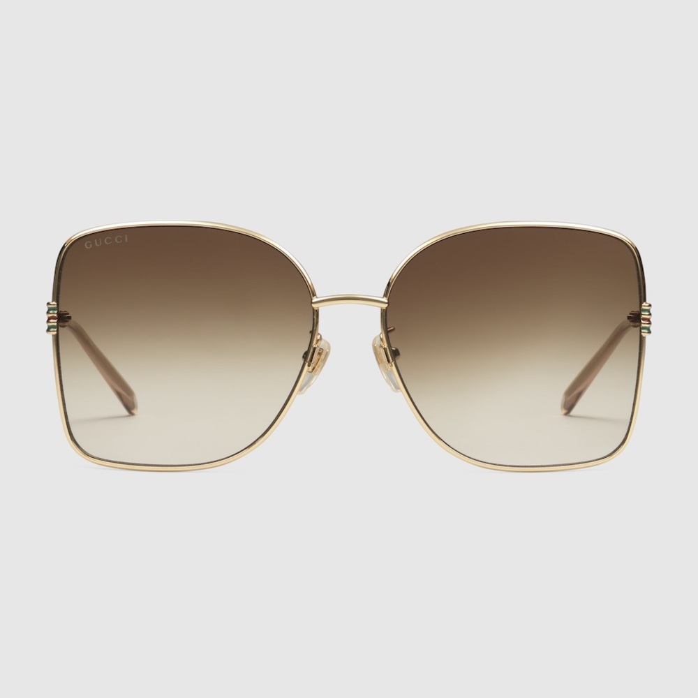 Gucci GEOMETRIC-FRAME SUNGLASSES